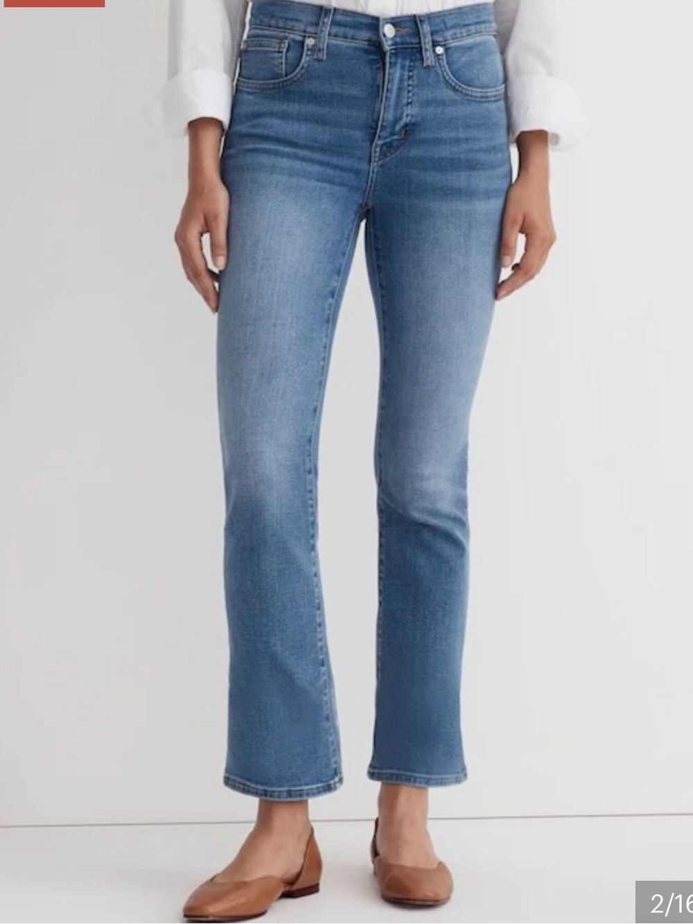 Madewell Mid Rise Kick Out Jeans Womens 32 Tall